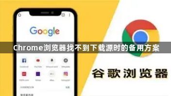 Chrome浏览器找不到下载源时的备用方案1