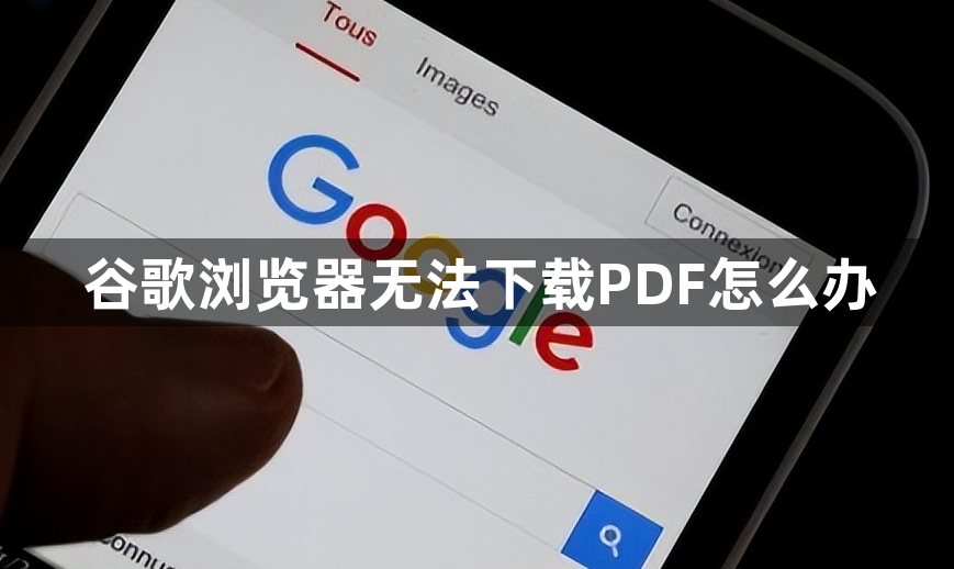 谷歌浏览器无法下载PDF怎么办1