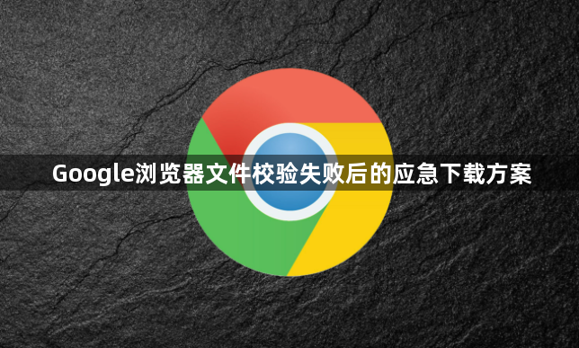 Google浏览器文件校验失败后的应急下载方案1