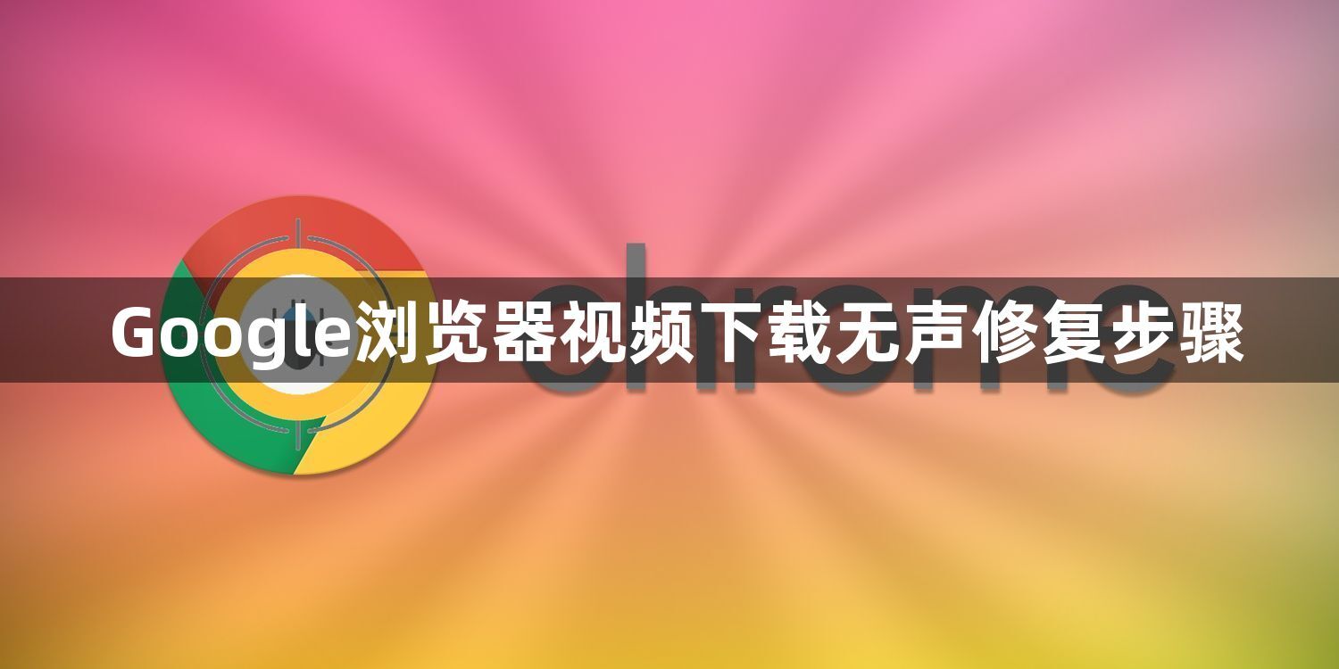 Google浏览器视频下载无声修复步骤1