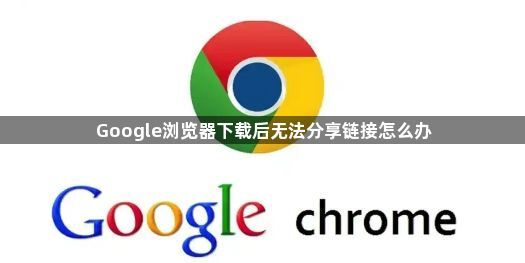 Google浏览器下载后无法分享链接怎么办1
