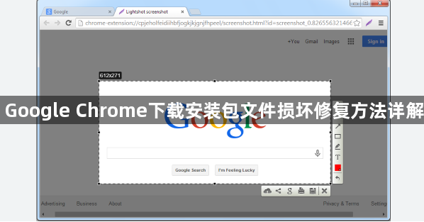Google Chrome下载安装包文件损坏修复方法详解1
