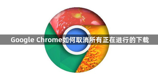 Google Chrome如何取消所有正在进行的下载1
