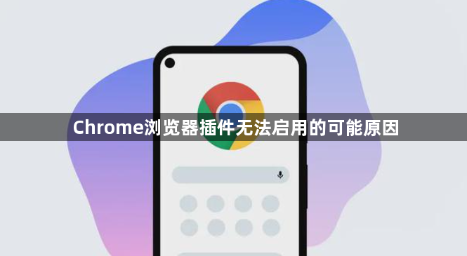 Chrome浏览器插件无法启用的可能原因1
