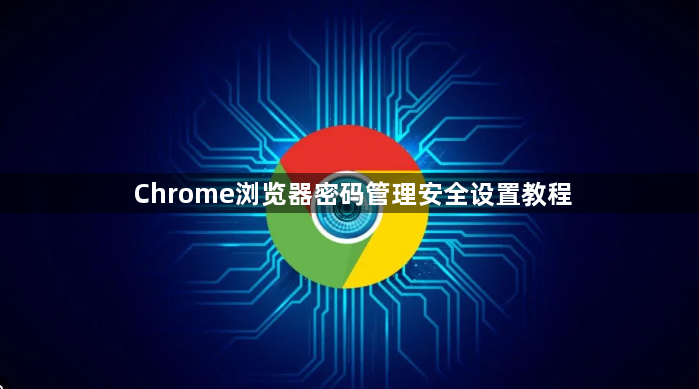 Chrome浏览器密码管理安全设置教程1