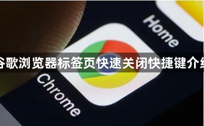 谷歌浏览器标签页快速关闭快捷键介绍1