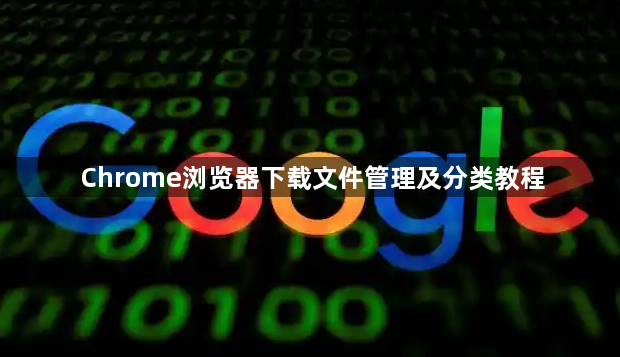 Chrome浏览器下载文件管理及分类教程1