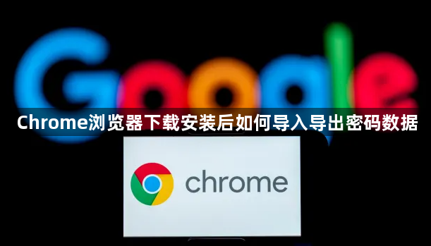 Chrome浏览器下载安装后如何导入导出密码数据1