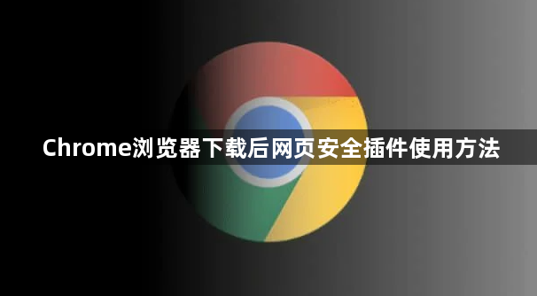 Chrome浏览器下载后网页安全插件使用方法1