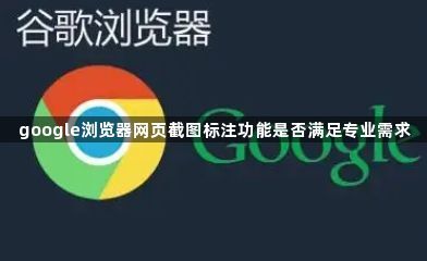google浏览器网页截图标注功能是否满足专业需求1