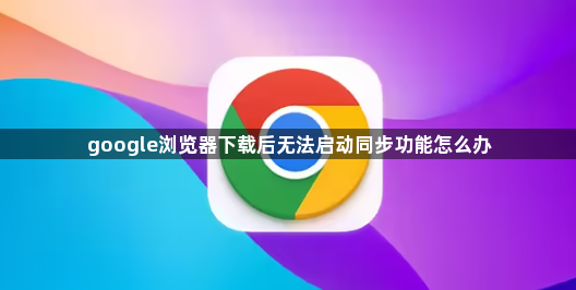 google浏览器下载后无法启动同步功能怎么办1