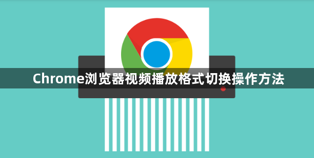 Chrome浏览器视频播放格式切换操作方法1