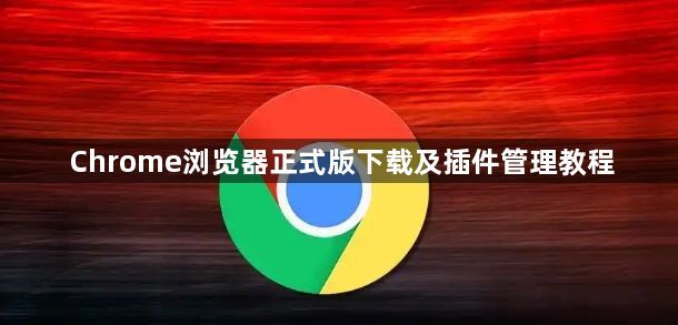Chrome浏览器正式版下载及插件管理教程1