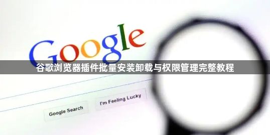 谷歌浏览器插件批量安装卸载与权限管理完整教程1