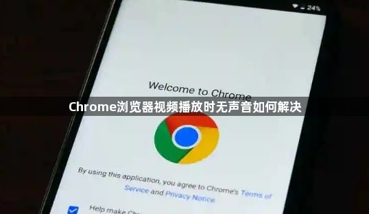 Chrome浏览器视频播放时无声音如何解决1