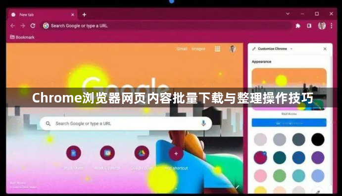 Chrome浏览器网页内容批量下载与整理操作技巧1