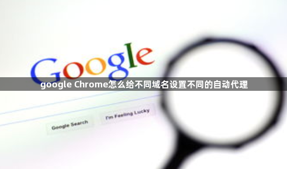 google Chrome怎么给不同域名设置不同的自动代理1