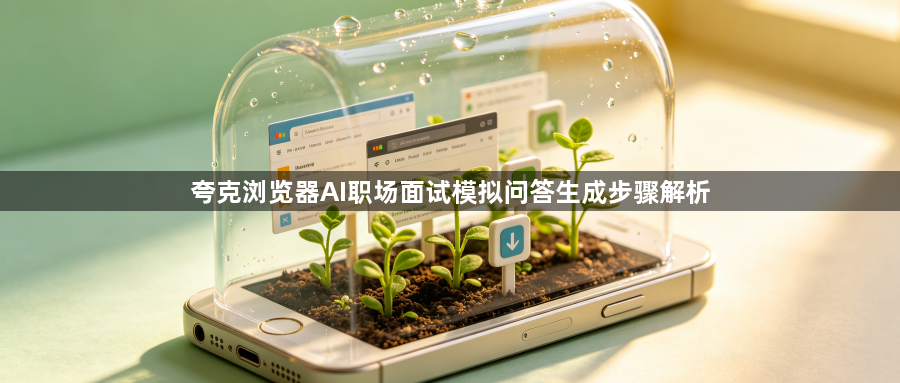 夸克浏览器AI职场面试模拟问答生成步骤解析1