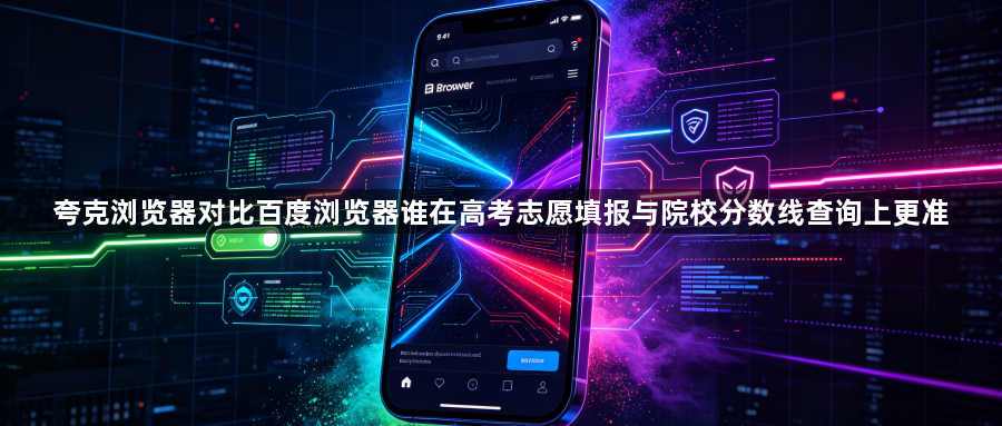 夸克浏览器对比百度浏览器谁在高考志愿填报与院校分数线查询上更准1