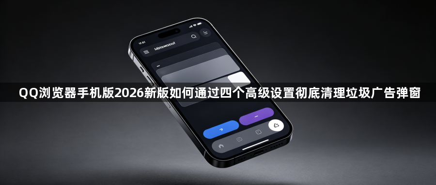 QQ浏览器手机版2026新版如何通过四个高级设置彻底清理垃圾广告弹窗1