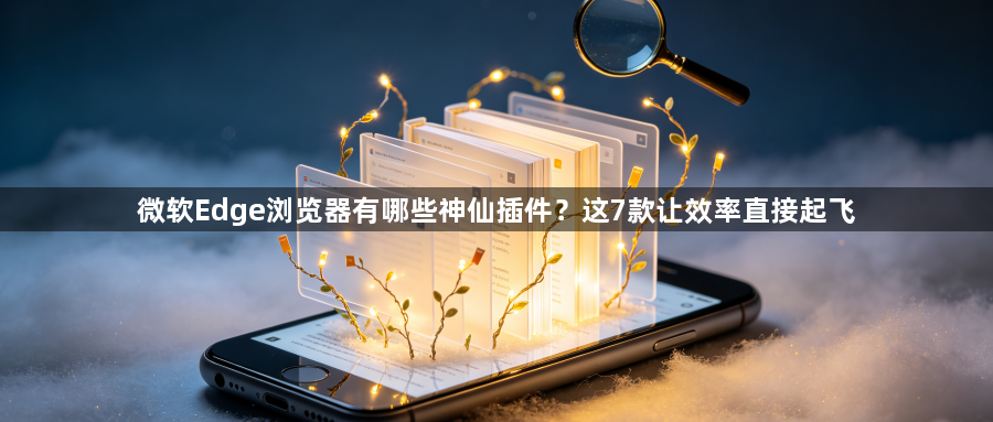 微软Edge浏览器有哪些神仙插件?这7款让效率直接起飞1