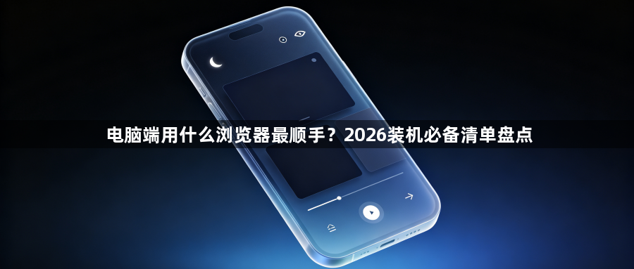 电脑端用什么浏览器最顺手？2026装机必备清单盘点1