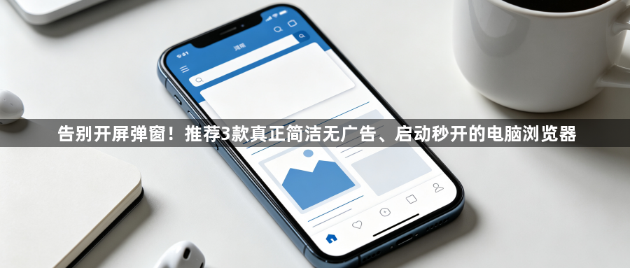 告别开屏弹窗！推荐3款真正简洁无广告、启动秒开的电脑浏览器1