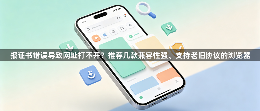 报证书错误导致网址打不开?推荐几款兼容性强、支持老旧协议的浏览器1