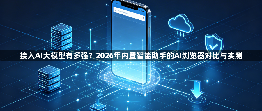 接入AI大模型有多强？2026年内置智能助手的AI浏览器对比与实测1