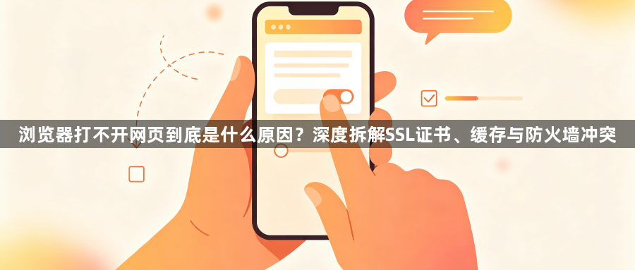 浏览器打不开网页到底是什么原因?深度拆解SSL证书、缓存与防火墙冲突1