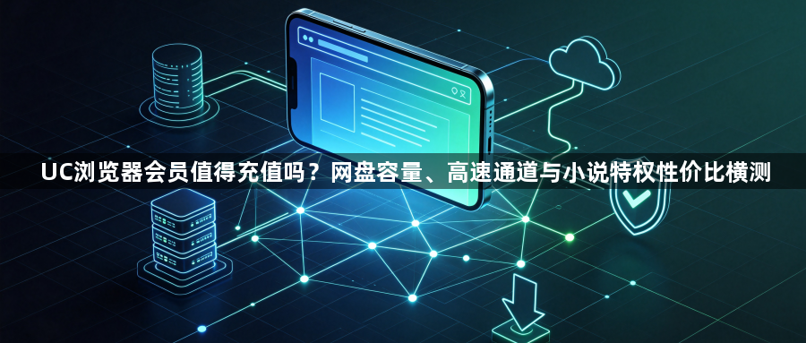 UC浏览器会员值得充值吗?网盘容量、高速通道与小说特权性价比横测1