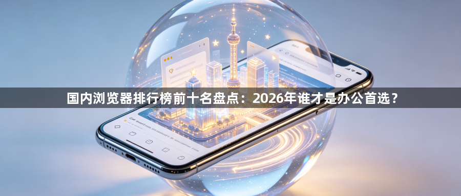 国内浏览器排行榜前十名盘点:2026年谁才是办公首选?1