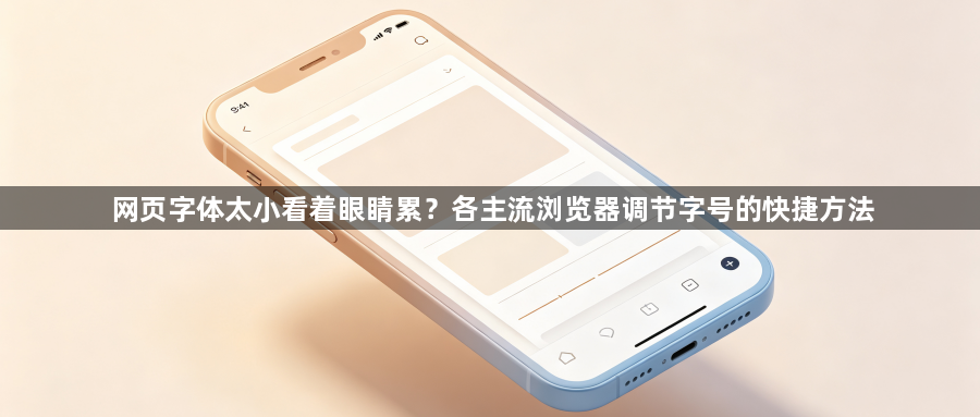 网页字体太小看着眼睛累？各主流浏览器调节字号的快捷方法1