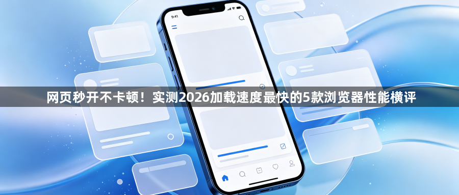 网页秒开不卡顿！实测2026加载速度最快的5款浏览器性能横评1