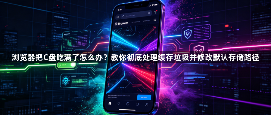 浏览器把C盘吃满了怎么办？教你彻底处理缓存垃圾并修改默认存储路径1