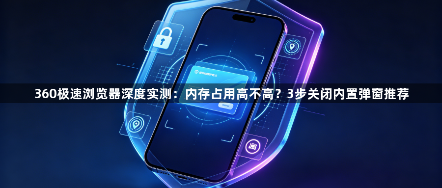360极速浏览器深度实测:内存占用高不高?3步关闭内置弹窗推荐1