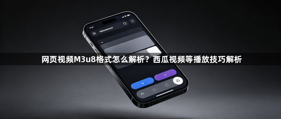 网页视频M3u8格式怎么解析?西瓜视频等播放技巧解析1
