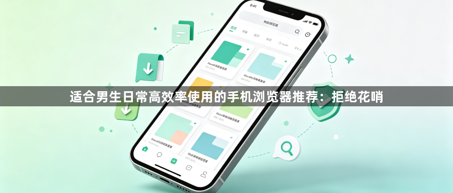 适合男生日常高效率使用的手机浏览器推荐:拒绝花哨1