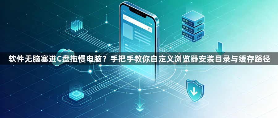 软件无脑塞进C盘拖慢电脑?手把手教你自定义浏览器安装目录与缓存路径1