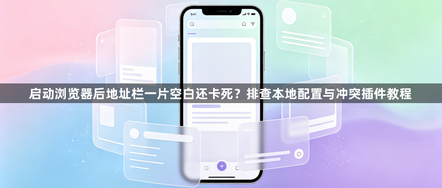 启动浏览器后地址栏一片空白还卡死？排查本地配置与冲突插件教程1