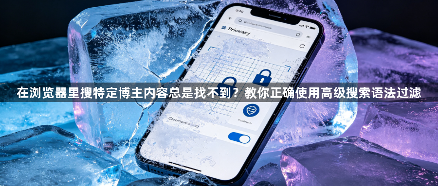 在浏览器里搜特定博主内容总是找不到?教你正确使用高级搜索语法过滤1