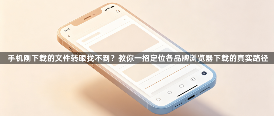 手机刚下载的文件转眼找不到？教你一招定位各品牌浏览器下载的真实路径1